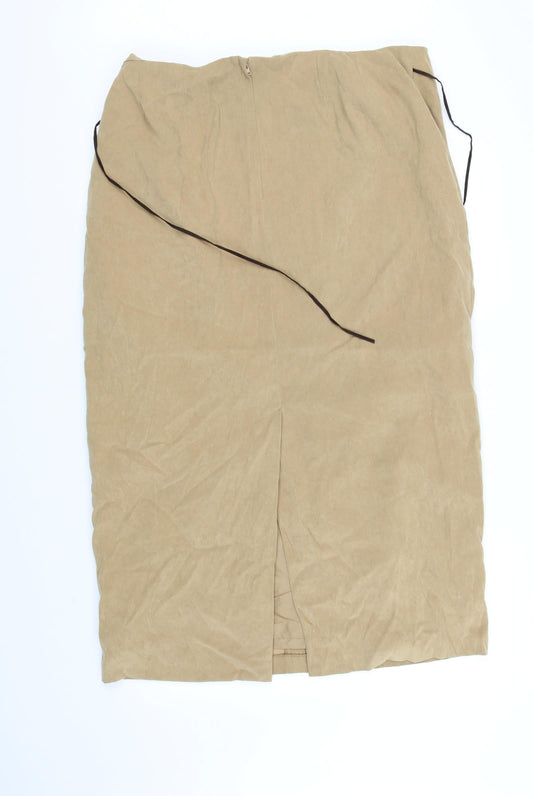 essence Womens Beige   Flare Skirt Size 20