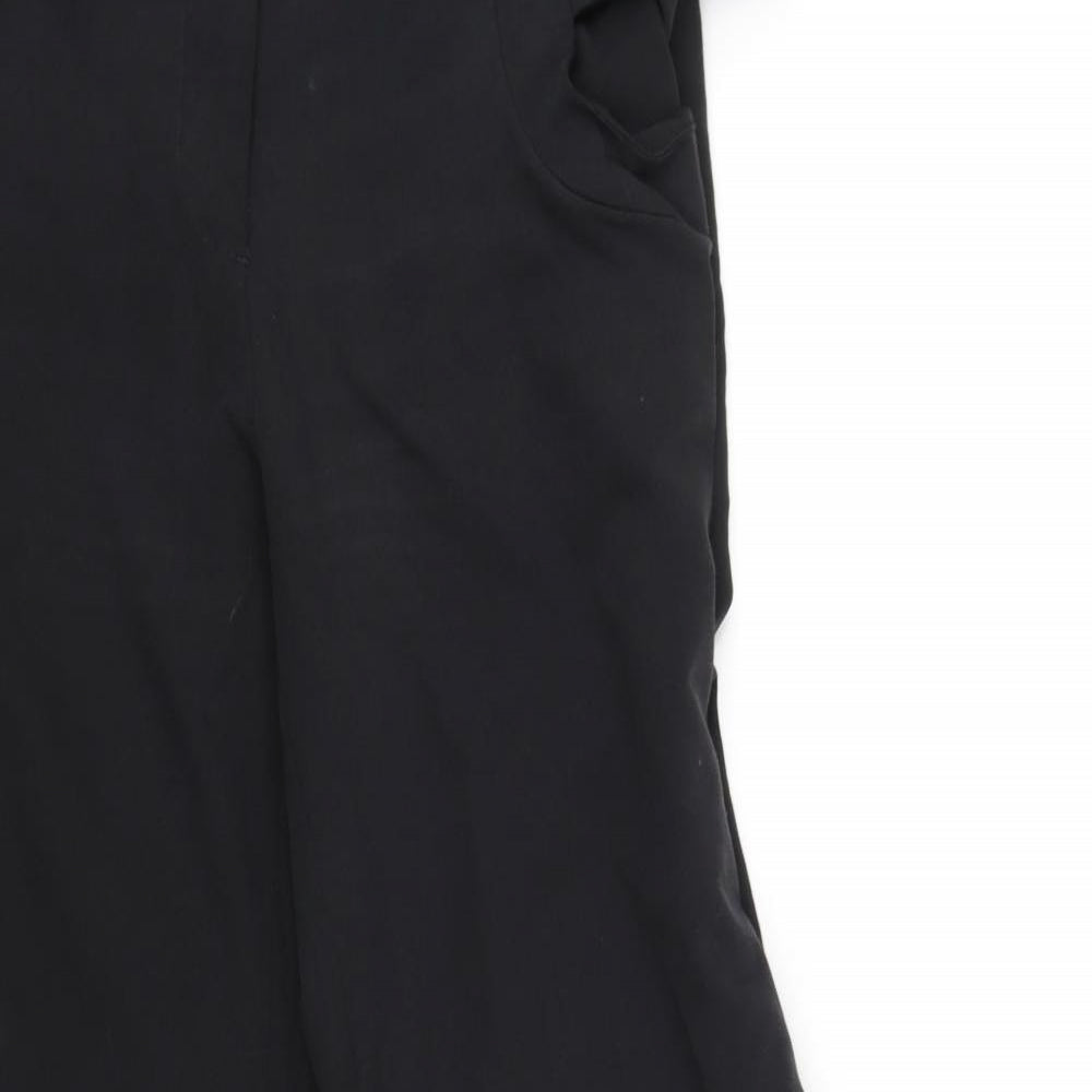 ASOS Womens Black   Trousers  Size 12 L31 in - belted
