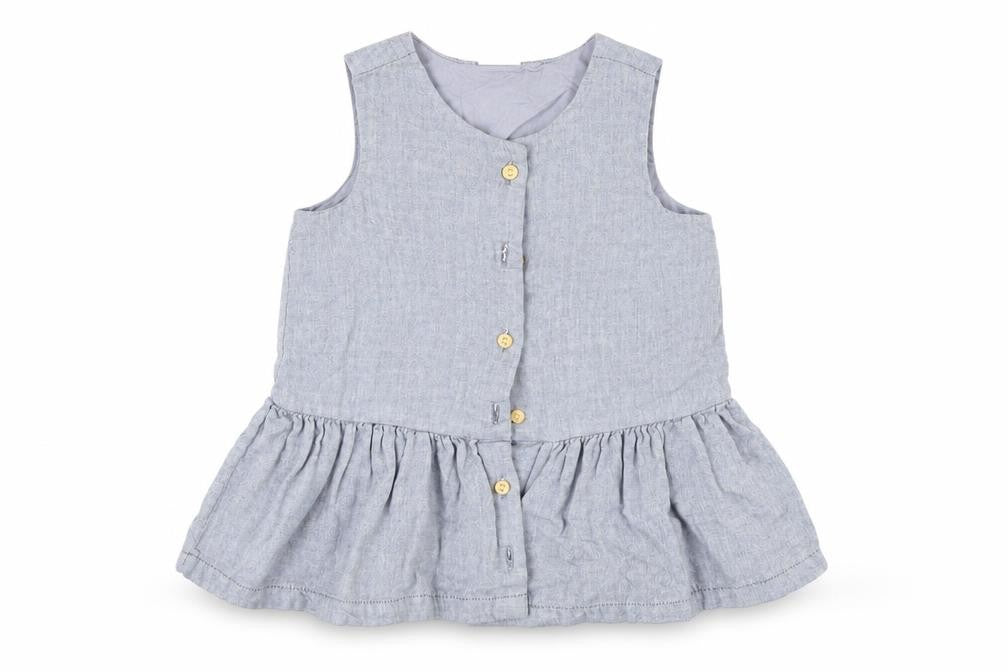Front view of H&M Grey Fit & Flare, size 6-9, Months