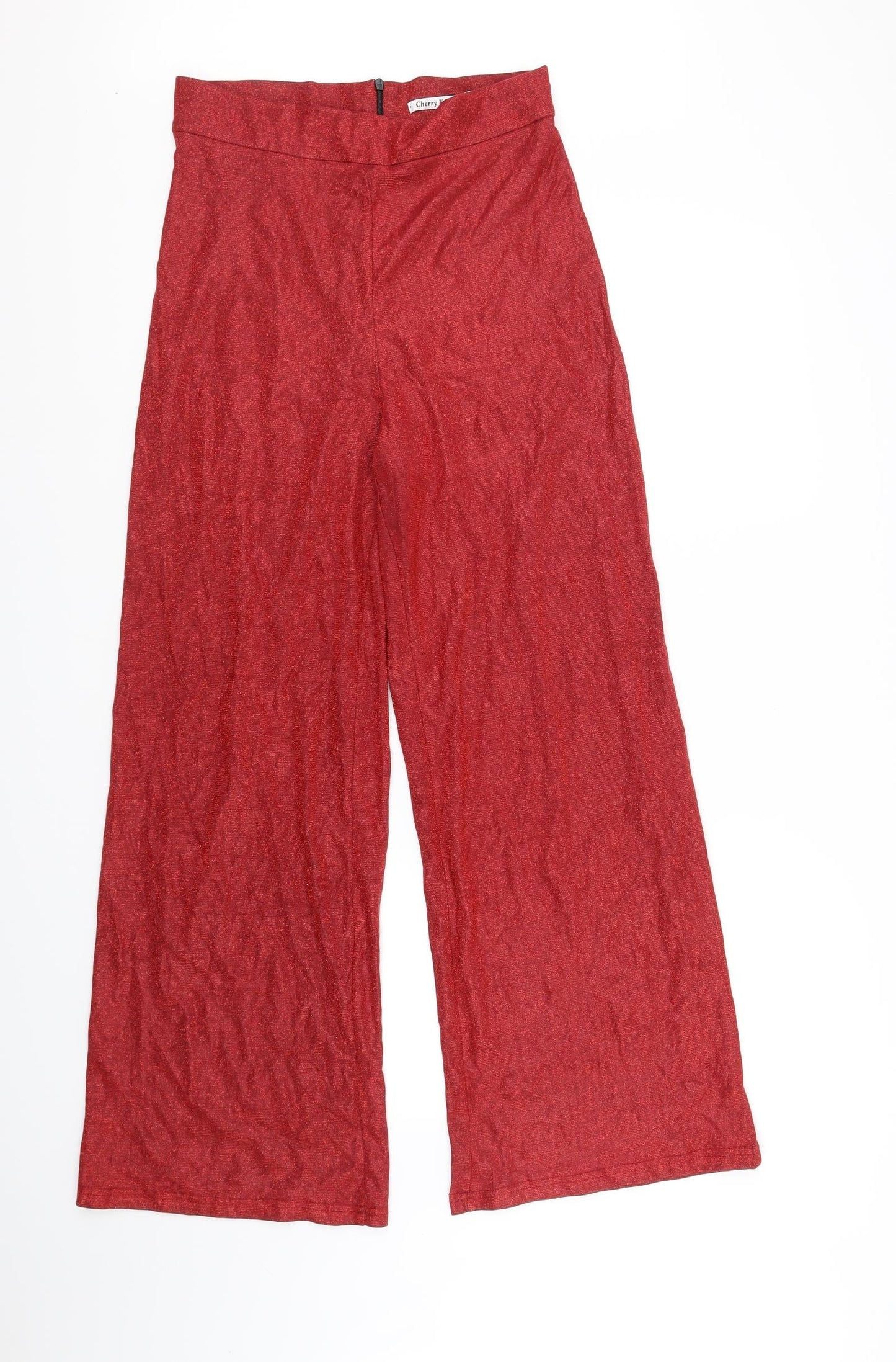 Cherry Koko Womens Red   Trousers  Size L L32.5 in