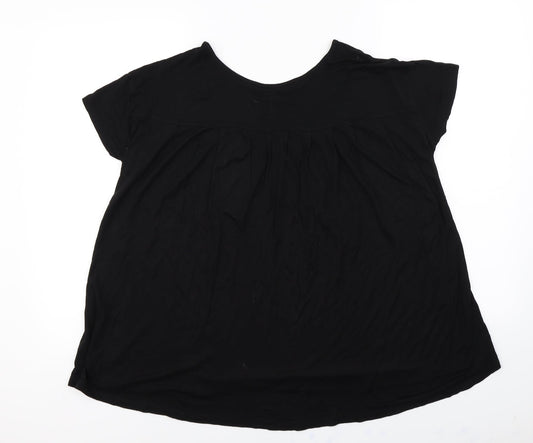 luxe luxueux  Womens Black   Basic T-Shirt Size XS