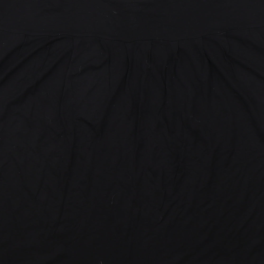 luxe luxueux  Womens Black   Basic T-Shirt Size XS