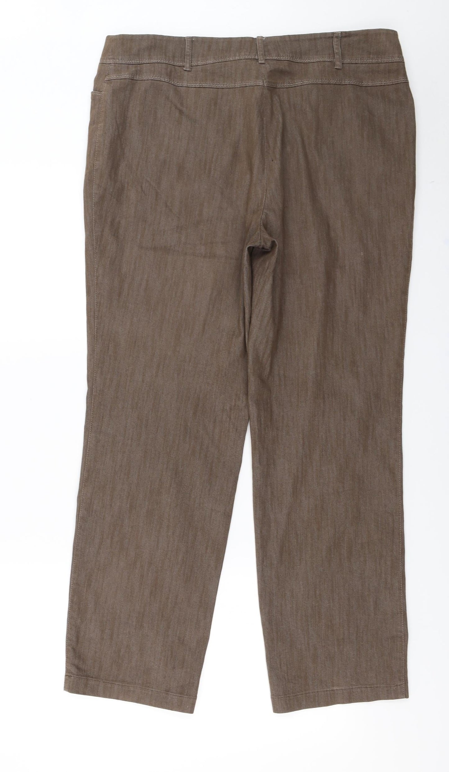 Lebek  Womens Brown   Trousers  Size 18 L26 in