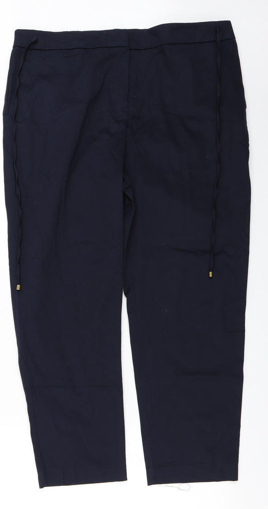Very Womens Blue   Trousers  Size 18 L25 in