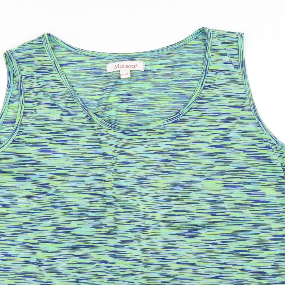 MARISOTA  Womens Green   Basic T-Shirt Size 18