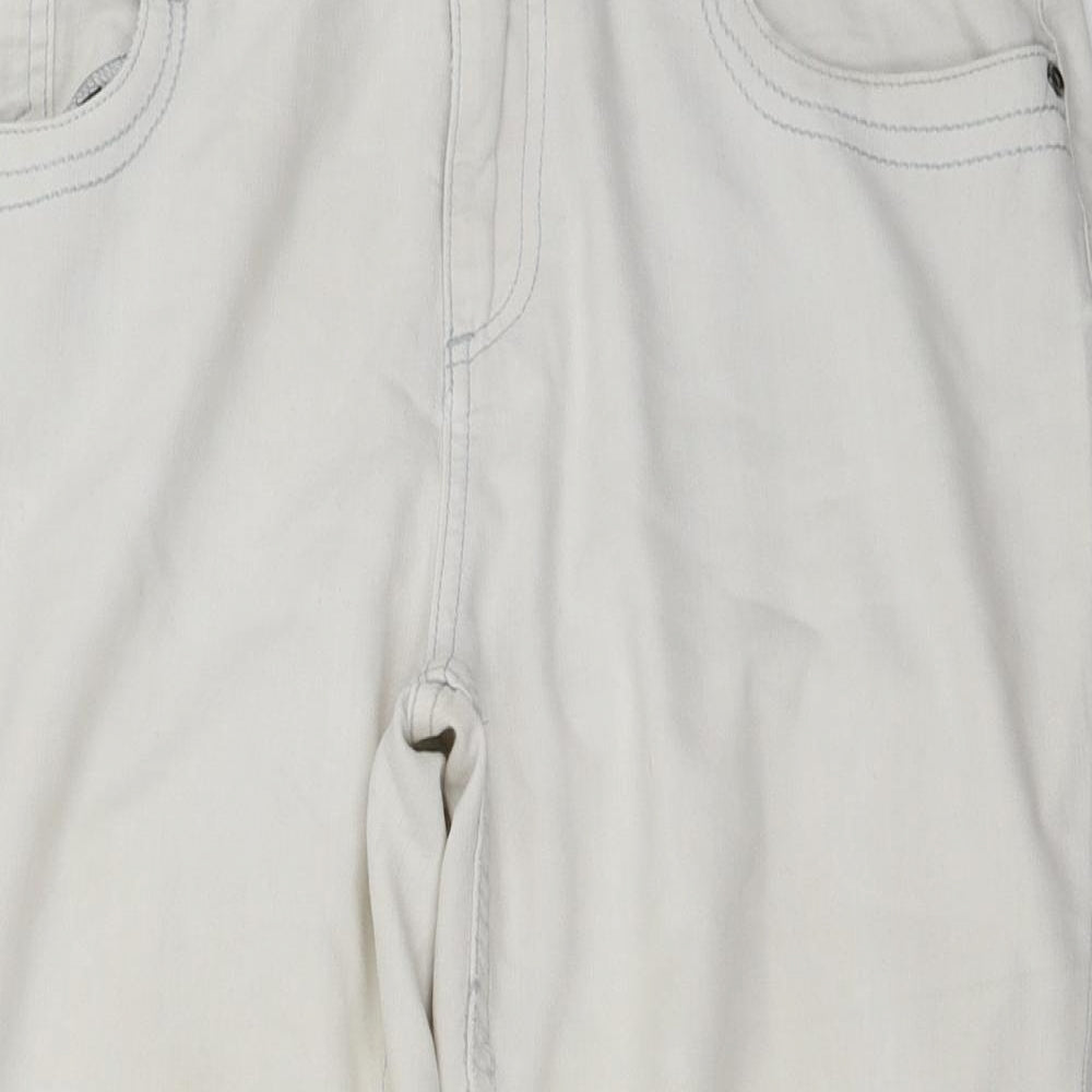 Marks and Spencer  Womens White   Cropped Jeans Size 12 L20 in