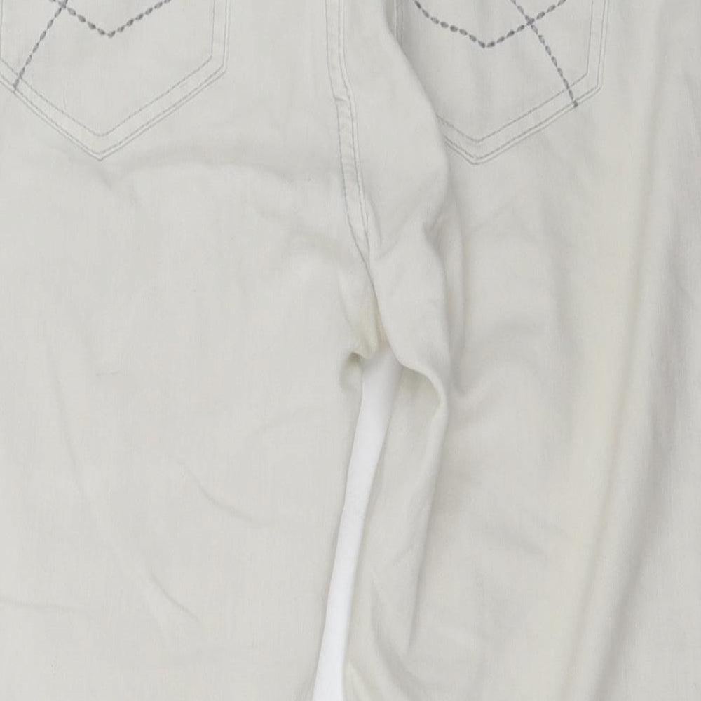 Marks and Spencer  Womens White   Cropped Jeans Size 12 L20 in