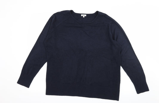 CONTEXT Womens Blue  Knit Pullover Jumper Size XL