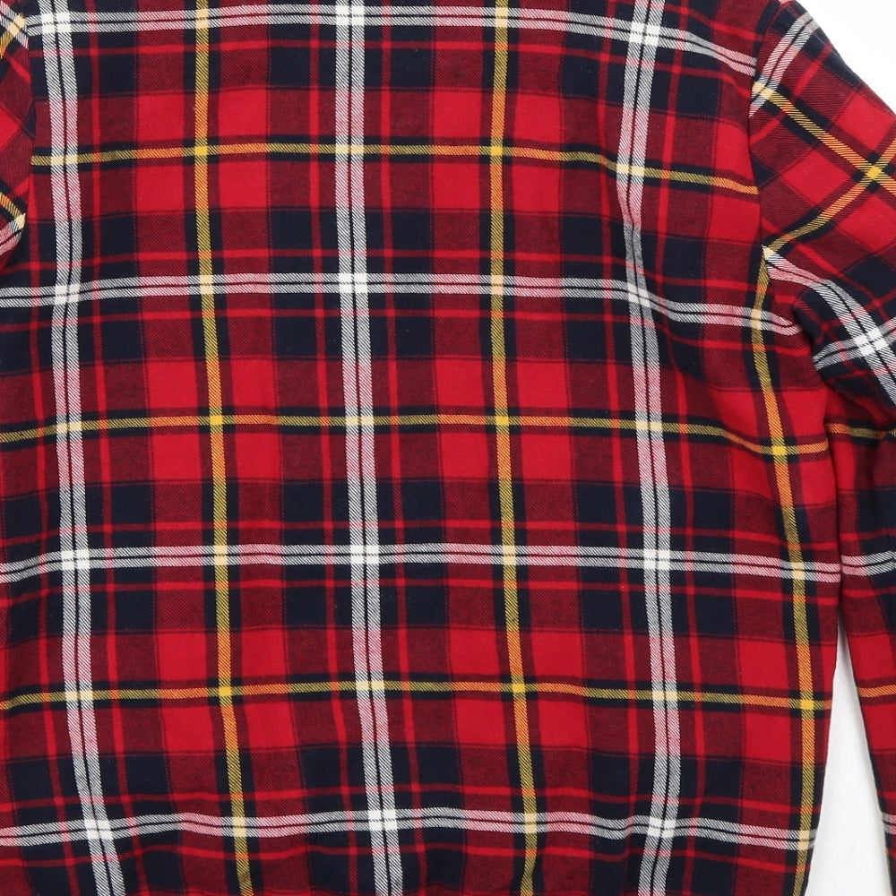 Cutie Womens Red Check  Jacket Coat Size 8
