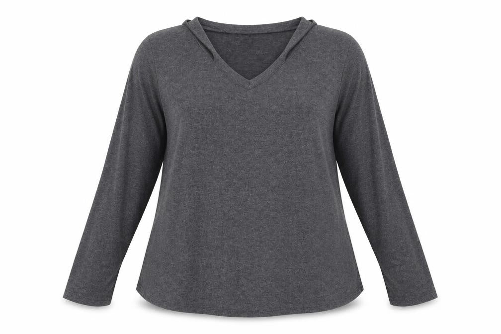Womens Grey   Pullover Sweatshirt Size L