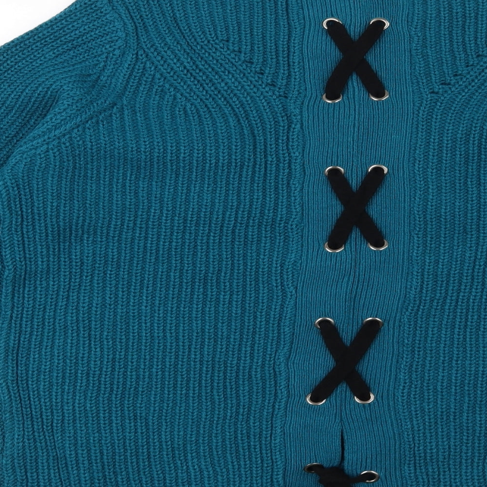 Papaya Womens Blue   Pullover Jumper Size M
