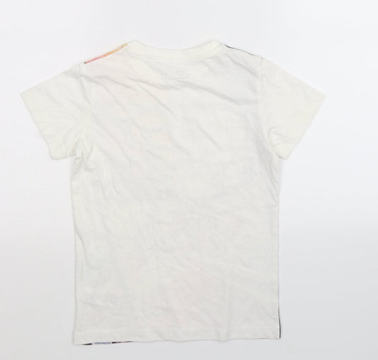NEXT Boys White   Basic T-Shirt Size 6 Years