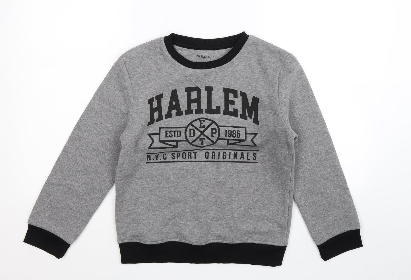 Primark Boys Grey   Pullover Sweatshirt Size 10-11 Years