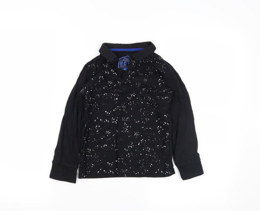 quality outfitters Boys Black   Basic Polo Size 6 Years