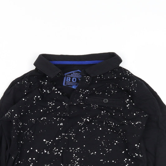 quality outfitters Boys Black   Basic Polo Size 6 Years