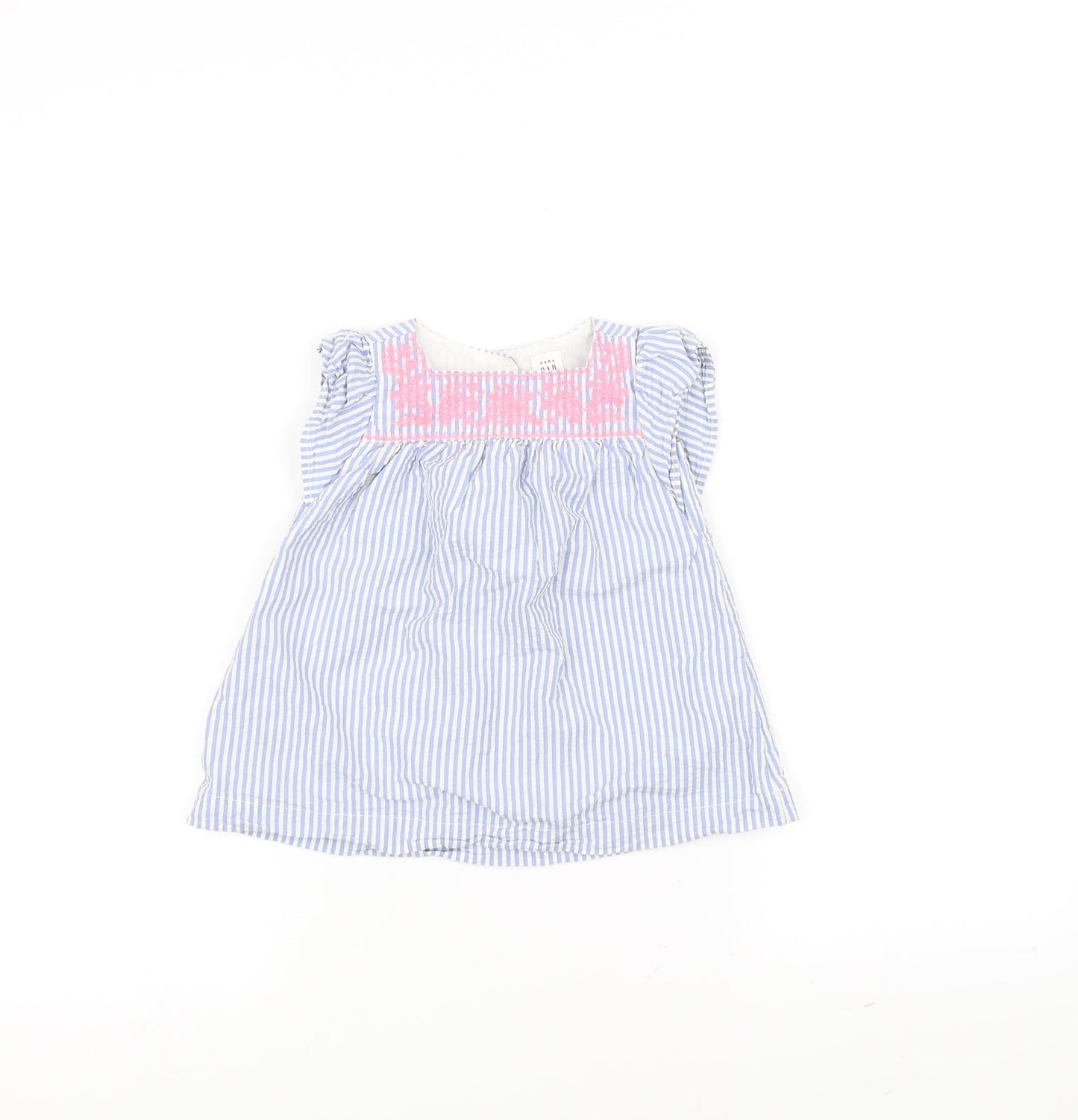 Gap Girls Blue Striped  A-Line  Size 6-9 Months