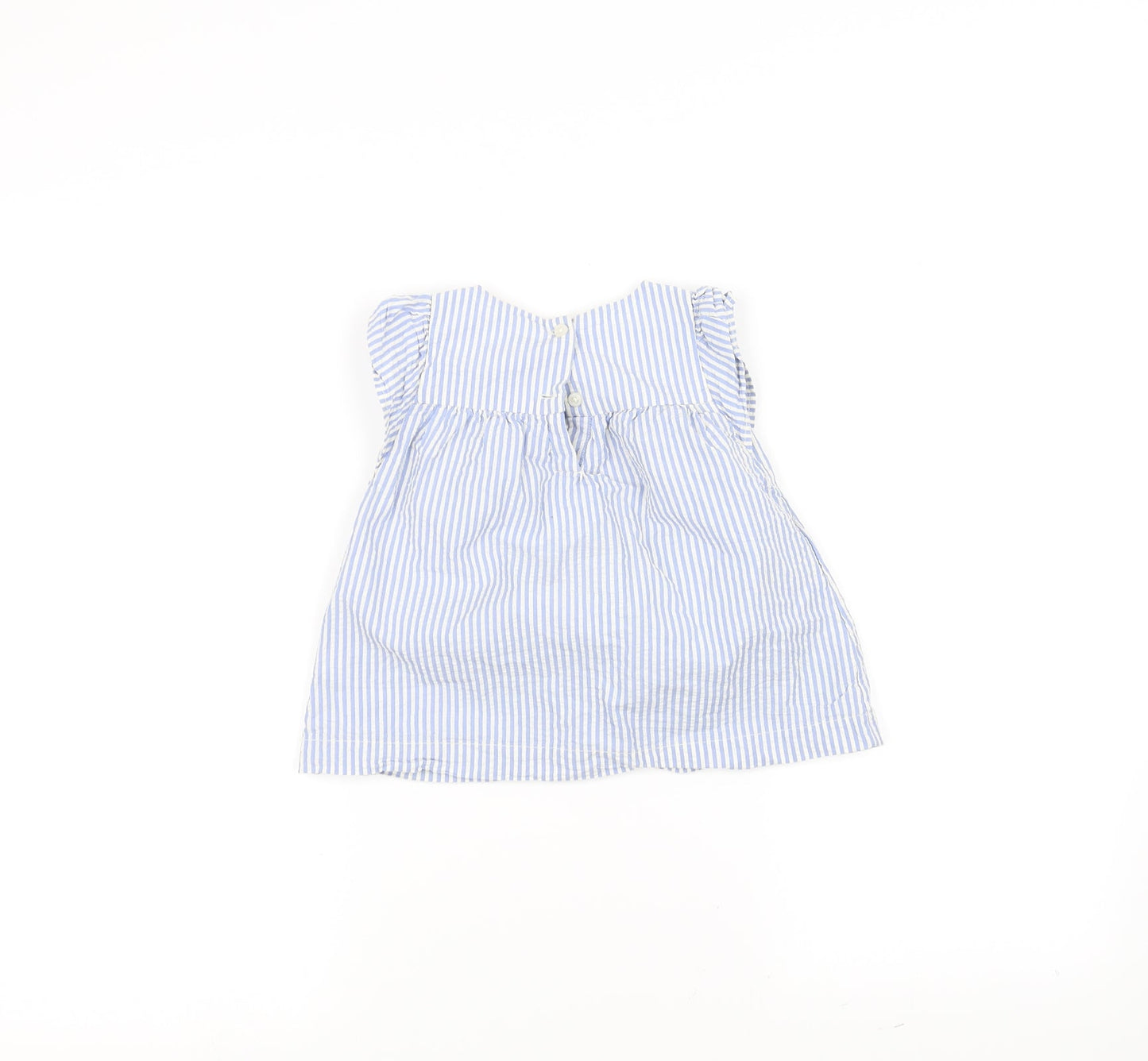 Gap Girls Blue Striped  A-Line  Size 6-9 Months