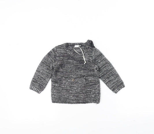 Mini Club Baby Grey  Knit Pullover Jumper Size 6-9 Months