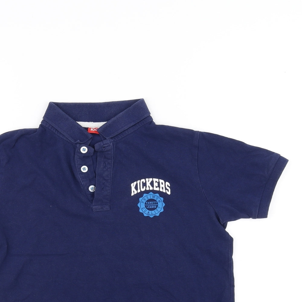 Kickers Boys Blue   Basic Polo Size 11-12 Years