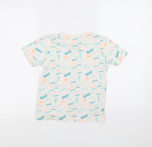 George Girls White   Basic T-Shirt Size 8-9 Years