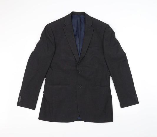 DEBINHAMS Mens Black   Jacket Suit Jacket Size 38