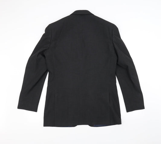 DEBINHAMS Mens Black   Jacket Suit Jacket Size 38