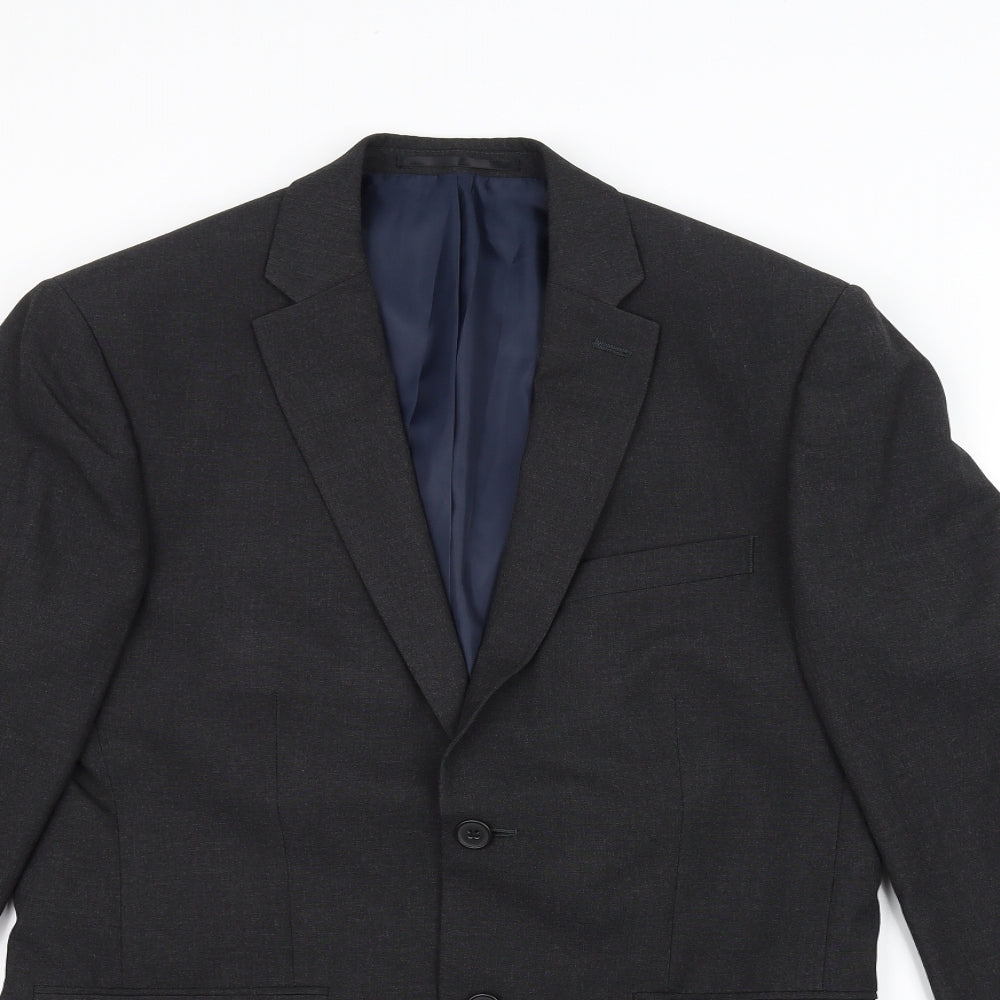 DEBINHAMS Mens Black   Jacket Suit Jacket Size 38