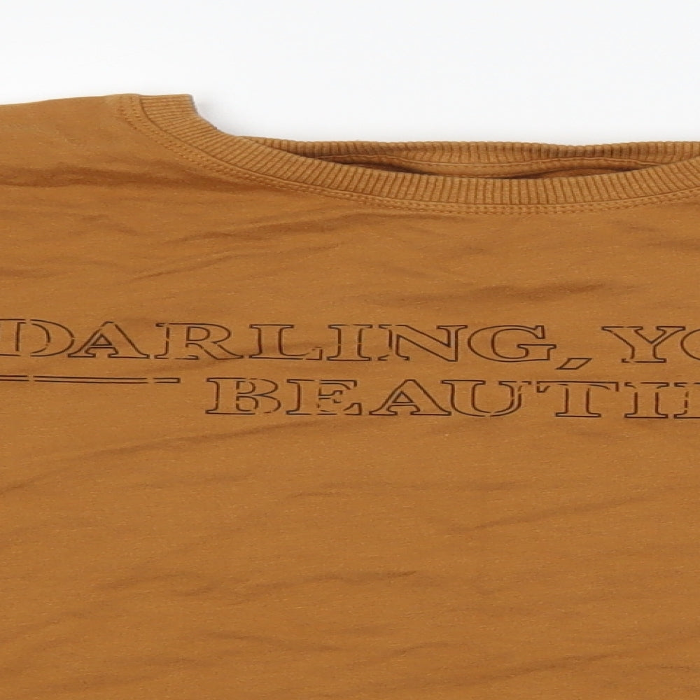 STR Womens Brown   Pullover Sweatshirt Size M  - slogan