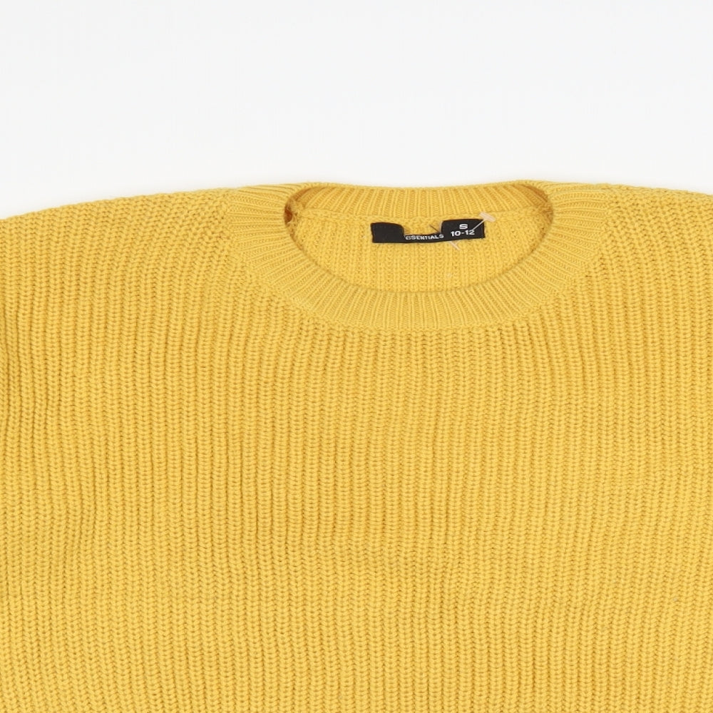 EWM Womens Yellow   Pullover Jumper Size S