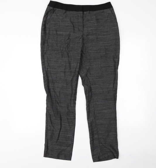 Papaya Womens Black   Dress Pants Trousers Size 12 L30 in