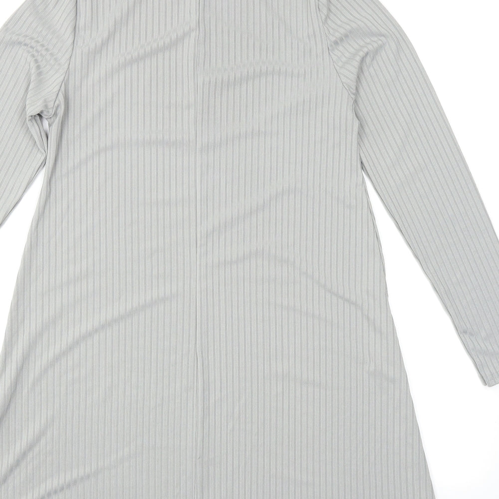 Boohoo Womens Grey   A-Line  Size 8