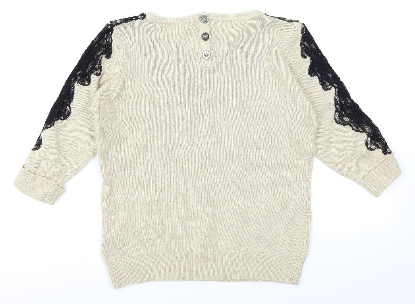 Miso Womens Beige   Pullover Jumper Size 8  - Lace