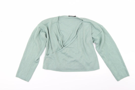 Nasty Gal Womens Green   Pullover Jumper Size M