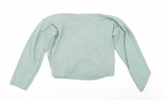 Nasty Gal Womens Green   Pullover Jumper Size M