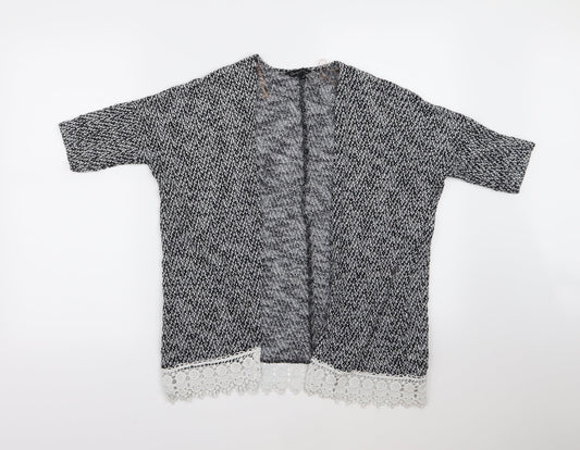 Candy Couture Girls Grey  Knit Cardigan Jumper Size 10-11 Years