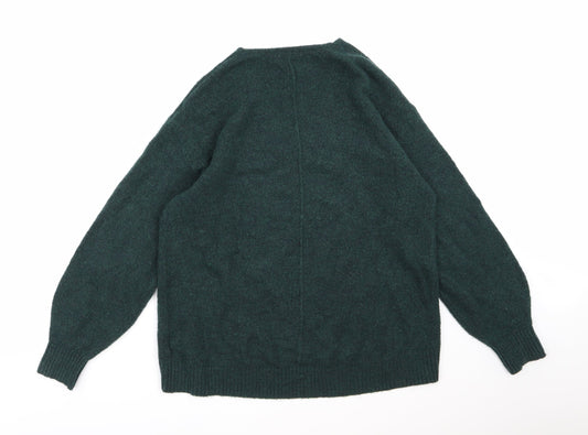 H&M Womens Green  Knit Pullover Jumper Size XS
