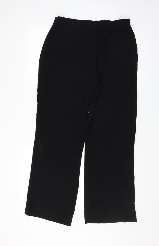 Preworn Womens Black   Trousers  Size 12 L30 in