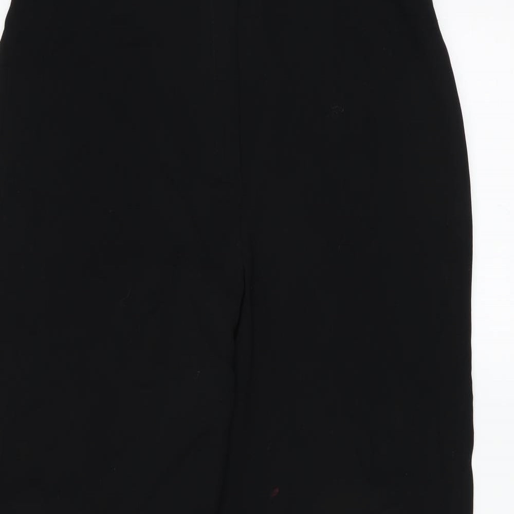 Preworn Womens Black   Trousers  Size 12 L30 in