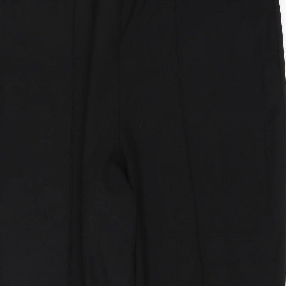 Preworn Womens Black   Trousers  Size 14 L28 in - straight