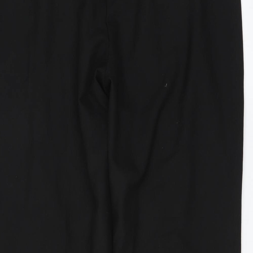 Preworn Womens Black   Trousers  Size 14 L28 in - straight