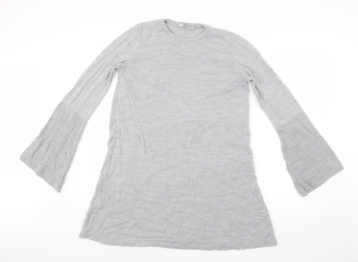 ASOS Womens Grey  Knit Jumper Dress  Size 8