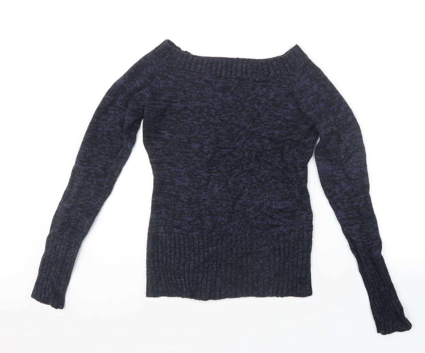 INSIDE Womens Blue  Knit Pullover Jumper Size S