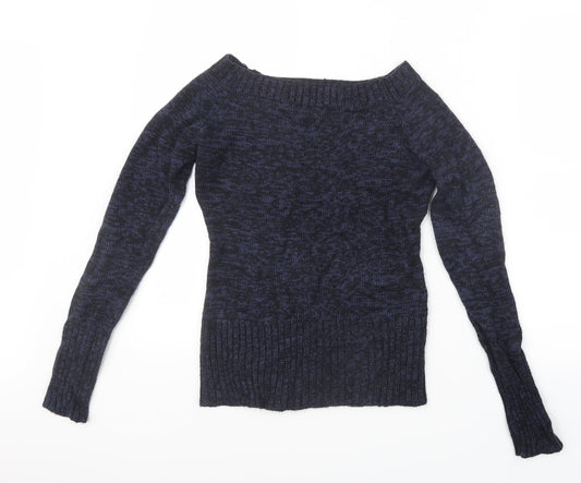 INSIDE Womens Blue  Knit Pullover Jumper Size S