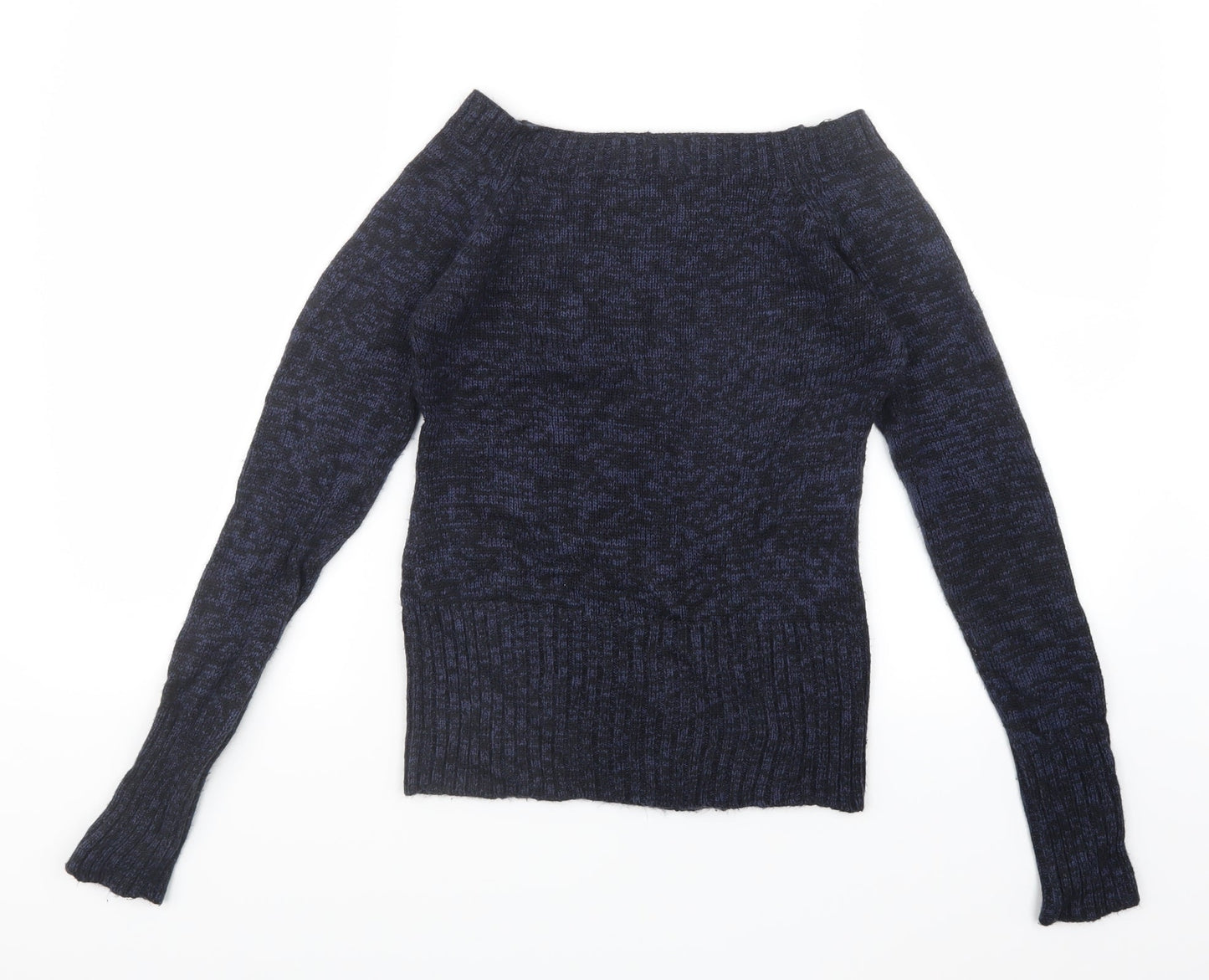 INSIDE Womens Blue  Knit Pullover Jumper Size S