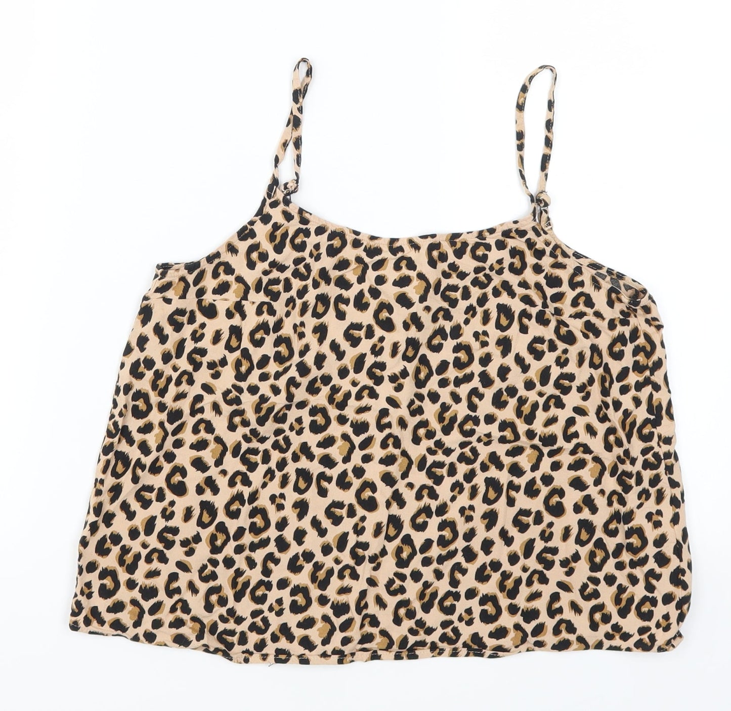 H&M Womens Brown Animal Print  Basic Tank Size 6
