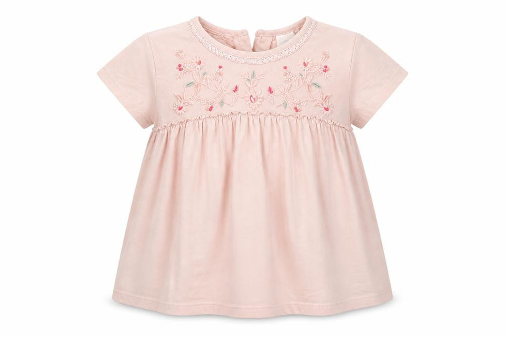 George Girls Pink Floral  Tunic T-Shirt Size 7 Years