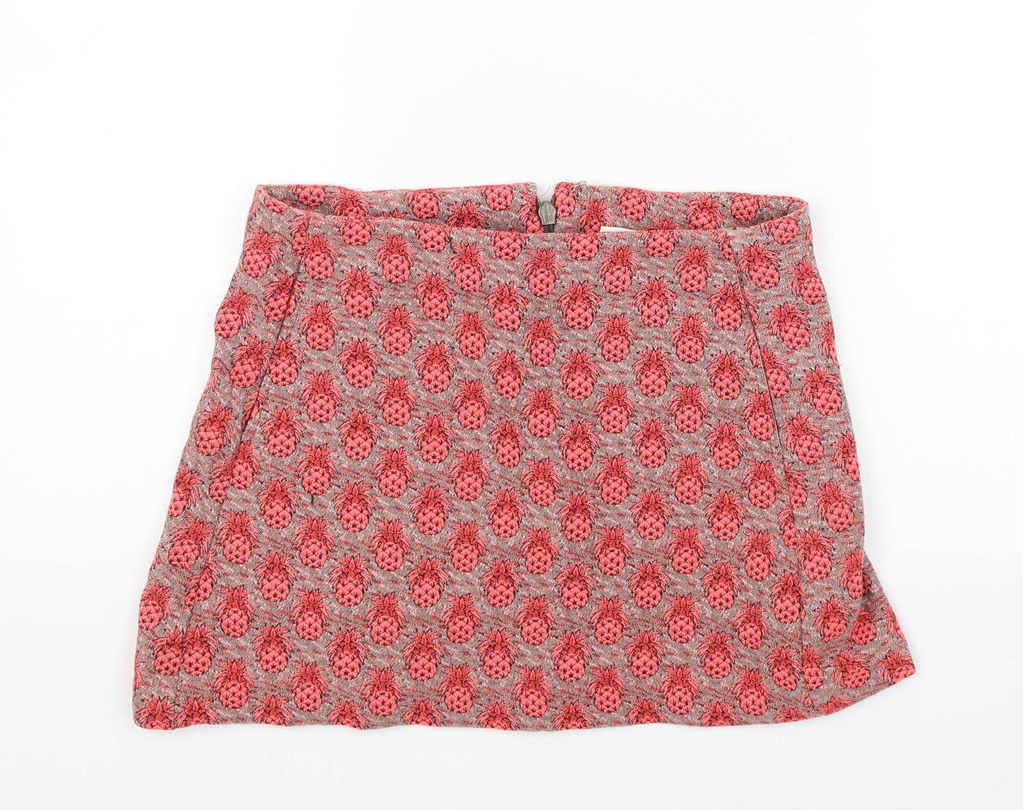 Cooperative Womens Red Floral  Mini Skirt Size S