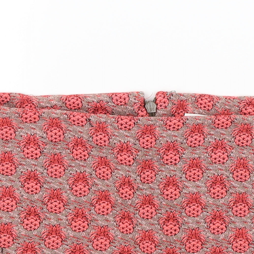 Cooperative Womens Red Floral  Mini Skirt Size S
