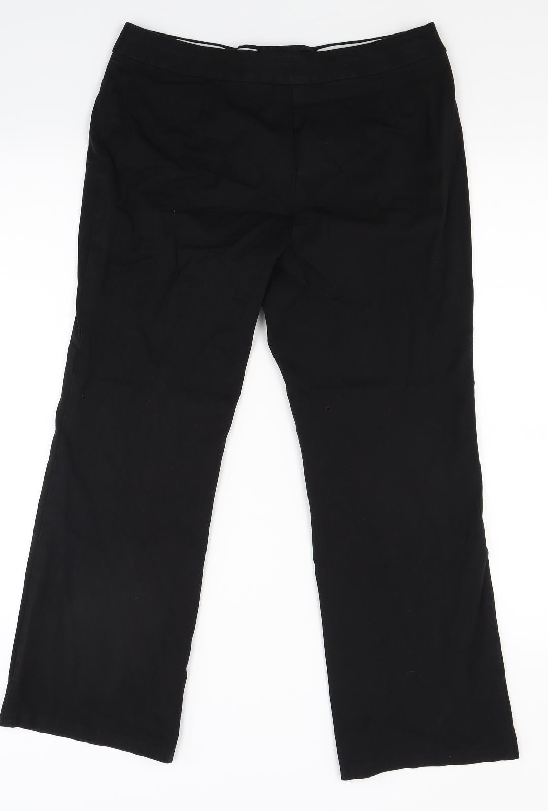Marks and Spencer Womens Black   Trousers  Size 12 L24 in