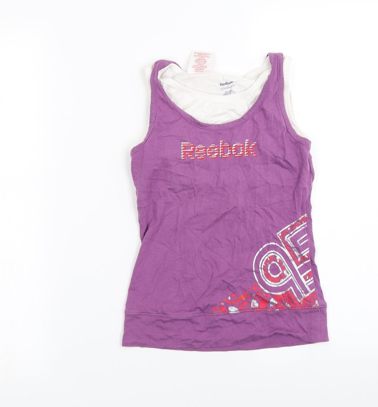 Reebok  Girls Purple   Basic T-Shirt Size 8 Years